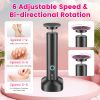 2-In-1 Electric Foot Callus Remover & Nail Grinder Feet Care Kit for Women Rechargeable Foot File with 40 Sanding Discs Bands for Dead Skin Cracked He