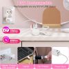 2Pcs Heated Eyelash Curler Electric USB Rechargeable Eyelash Curler Anti-Burn Compact with Comb Heat up Fast Within 8S for All Eye Shapes for Women Ma