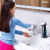 Automatic Soap Dispenser 400ML/16.9OZ Anti-slip Sensor Refillable Hand Gel Desktop Dispenser 2 Drop Volume Adjustment