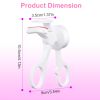 2Pcs Heated Eyelash Curler Electric USB Rechargeable Eyelash Curler Anti-Burn Compact with Comb Heat up Fast Within 8S for All Eye Shapes for Women Ma