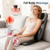 Shiatsu Neck Back Massager With Heat Full Body 3D Kneading Massage Chair Pad Multifunctional Massage Pad for Home Office