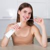 Portable Water Dental Flosser Cordless Rechargeable Dental Oral Irrigator IPX7 Waterproof Teeth Cleaner with 4 Modes 4 Nozzles 10.15oz Detachable Wate