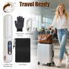 2 In 1 Ceramic Hair Straightener Flat Iron Cordless Hair Straightener Brush Hair Portable Styling Iron with Carry Bag Anti-scald Gloves 2 Hairpins