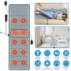Full Body Electric Massage Mat with Heat Vibration Massage Pad Cushion Back Massage Mattress Chair Pad with Inflatable Head Pillow Lumbar Pillow with