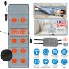 Full Body Electric Massage Mat with Heat Vibration Massage Pad Cushion Back Massage Mattress Chair Pad with Inflatable Head Pillow Lumbar Pillow with