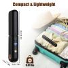 2 In 1 Ceramic Hair Straightener Flat Iron Cordless Hair Straightener Brush Hair Portable Styling Iron with Carry Bag Anti-scald Gloves 2 Hairpins