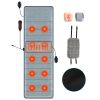 Full Body Electric Massage Mat with Heat Vibration Massage Pad Cushion Back Massage Mattress Chair Pad with Inflatable Head Pillow Lumbar Pillow with