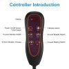 Full Body Electric Massage Mat with Heat Vibration Massage Pad Cushion Back Massage Mattress Chair Pad with Inflatable Head Pillow Lumbar Pillow with