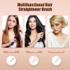 2 In 1 Ceramic Hair Straightener Flat Iron Cordless Hair Straightener Brush Hair Portable Styling Iron with Carry Bag Anti-scald Gloves 2 Hairpins