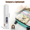 2 In 1 Ceramic Hair Straightener Flat Iron Cordless Hair Straightener Brush Hair Portable Styling Iron with Carry Bag Anti-scald Gloves 2 Hairpins