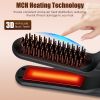 2 In 1 Ceramic Hair Straightener Flat Iron Cordless Hair Straightener Brush Hair Portable Styling Iron with Carry Bag Anti-scald Gloves 2 Hairpins