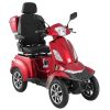 Heavy Duty 4-Wheel Mobility Scooters for Seniors & Adults, 500lbs Capacity, 21.5 Miles 3-Speed Long Range
