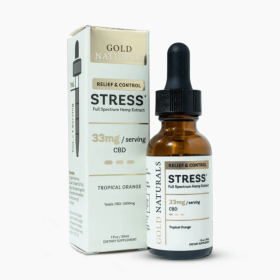 Stress Relief Tincture – Full-Spectrum Hemp Extract with CBD, CBN & CBG - Fast-Acting Natural Calm & Relaxation (Strength: Light, size: 30 ML)