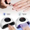 UV Light for Nails, 24LED UV LED Nail Lamp for Gel Polish,Fast Nail Dryer with Automatic Sensor, 3 Timer Setting,Small and Portable