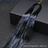 12 Colors Holographic Glitter Tinsel Hair Extensions, Sparkle Rainbow Hair Strands Hair Accessories