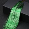 12 Colors Holographic Glitter Tinsel Hair Extensions, Sparkle Rainbow Hair Strands Hair Accessories
