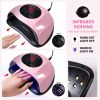 UV Light for Nails, 24LED UV LED Nail Lamp for Gel Polish,Fast Nail Dryer with Automatic Sensor, 3 Timer Setting,Small and Portable