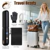 2 In 1 Ceramic Hair Straightener Flat Iron Cordless Hair Straightener Brush Hair Portable Styling Iron with Carry Bag Anti-scald Gloves 2 Hairpins