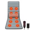 Full Body Electric Massage Mat with Heat Vibration Massage Pad Cushion Back Massage Mattress Chair Pad with Inflatable Head Pillow Lumbar Pillow with