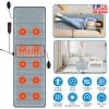 Full Body Electric Massage Mat with Heat Vibration Massage Pad Cushion Back Massage Mattress Chair Pad with Inflatable Head Pillow Lumbar Pillow with