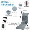 Full Body Electric Massage Mat with Heat Vibration Massage Pad Cushion Back Massage Mattress Chair Pad with Inflatable Head Pillow Lumbar Pillow with